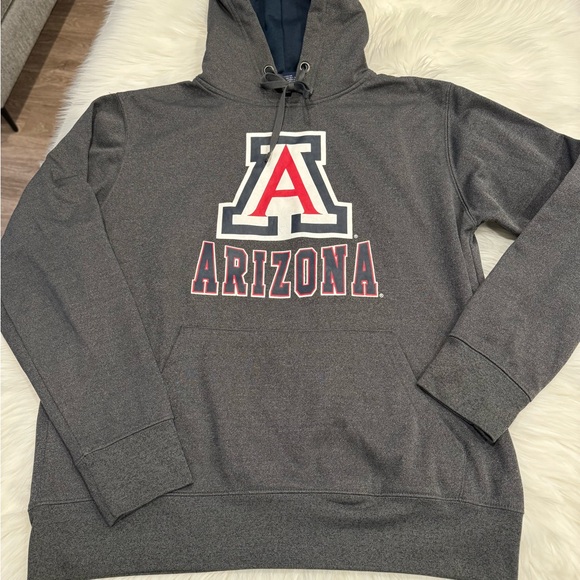 University of Arizona Wildcats Gray Hooded Sweatshirt Hoodie Men's Medium - Picture 3 of 14